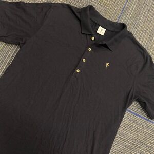 Father Sons Polo Shirt Mens 2XL Black Excellent Gold Hardware Muscle Fit Logo